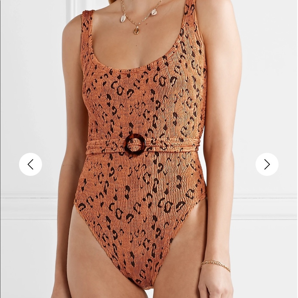 NWT Hunza G Solitaire Copper Leopard One-piece